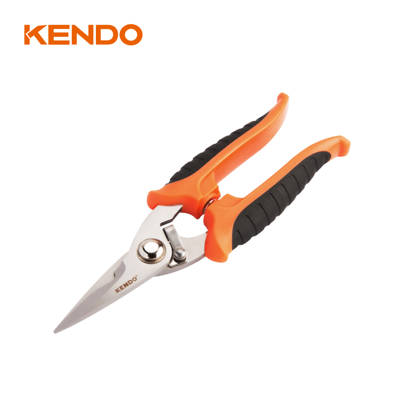 Stainless Steel Blade Muti-Purpose Scissors With Wire Cutting Notch