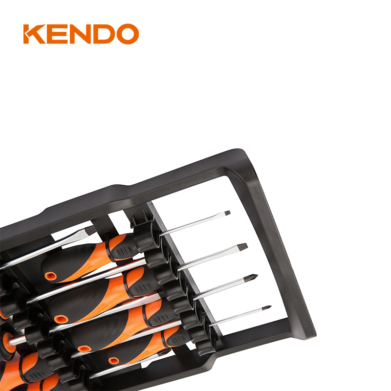 9pc torque straight Screwdriver Set with Plastic Rack