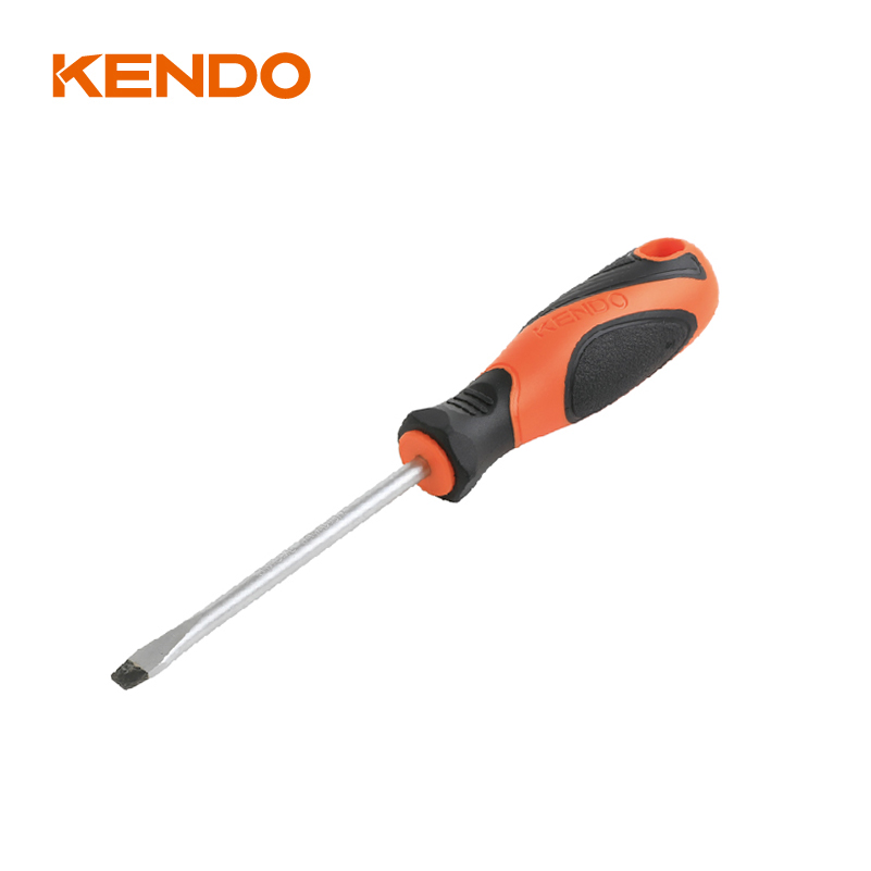 Comfortable Straight Steel Slotted Screwdriver for carpenters